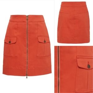 Tomas Maier New Peach Cotton Mini Skirt